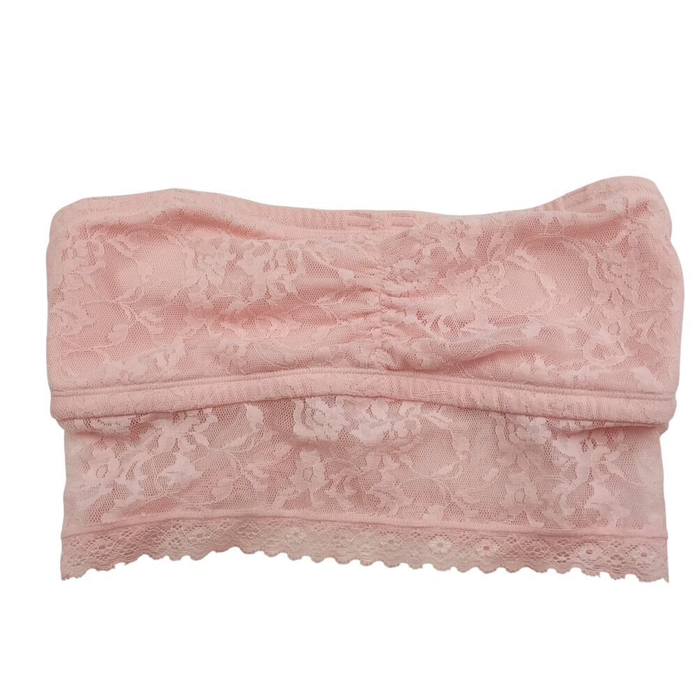 DKNY Strapless Soft Pink Lace Bra